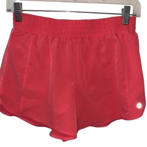 RBX Womens Red Athletic Shorts S Polyester Spandex - Picture 1 of 9